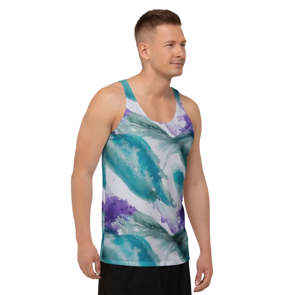 Tidal Lilac on Men's Tank Top — Right Front