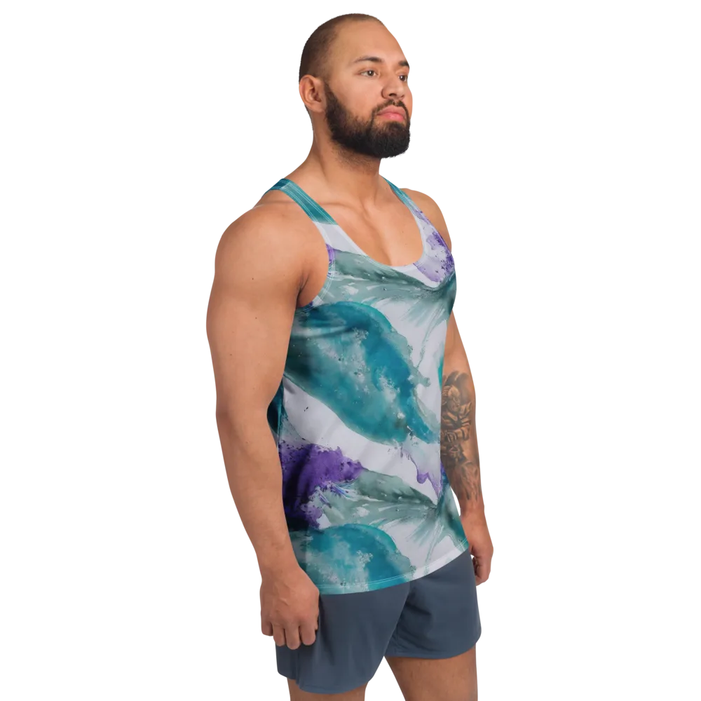 Tidal Lilac on Men's Tank Top — Right Front