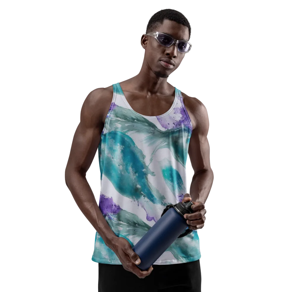 Tidal Lilac on Men's Tank Top — Front
