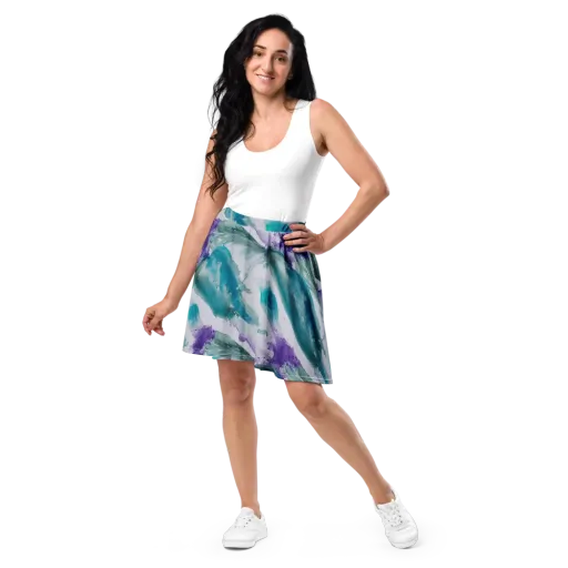 Tidal Lilac on a Skater Skirt