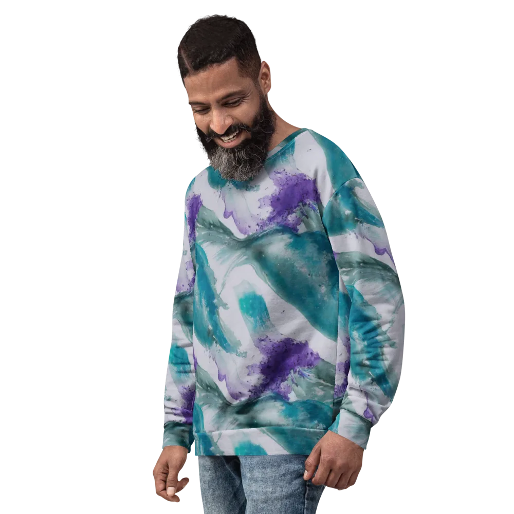 Tidal Lilac on Sweatshirt — Left Front