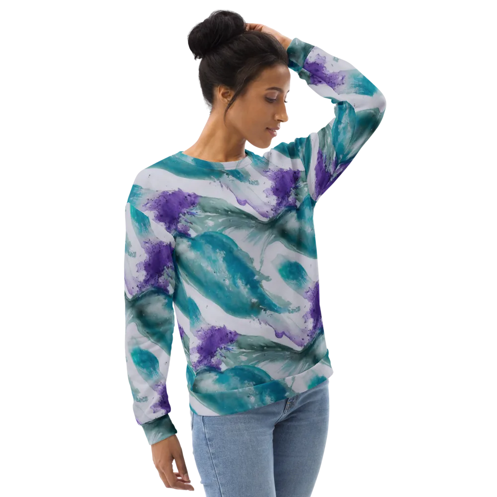 Tidal Lilac on Sweatshirt — Right Front