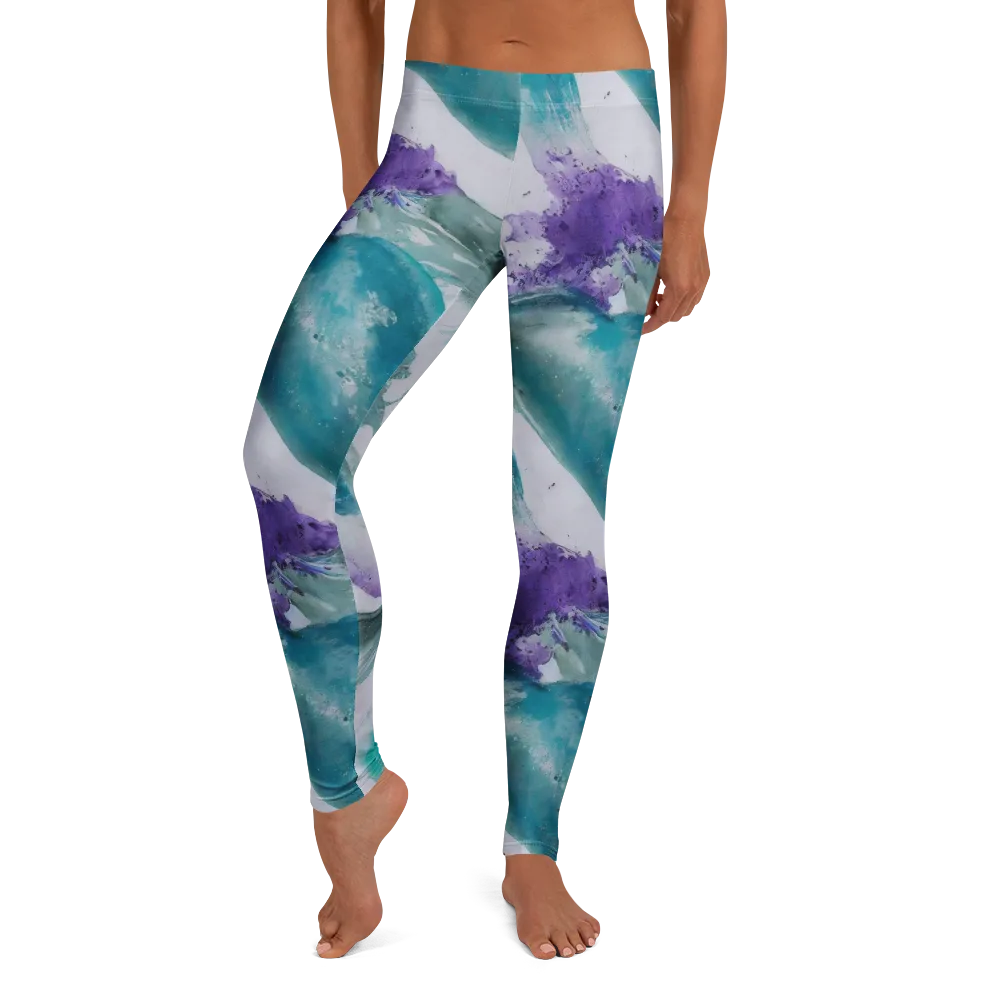 Tidal Lilac on Leggings — Front