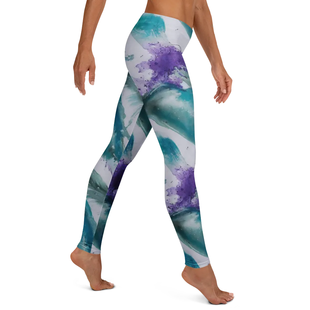 Tidal Lilac on Leggings — Right