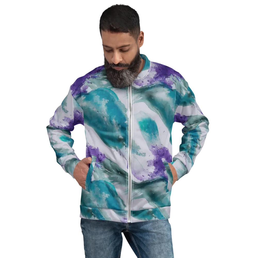 Tidal Lilac on Bomber Jacket — Front