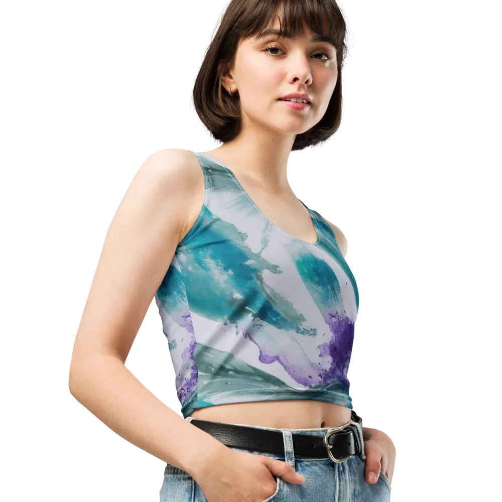 Tidal Lilac on Crop Top — Right Front