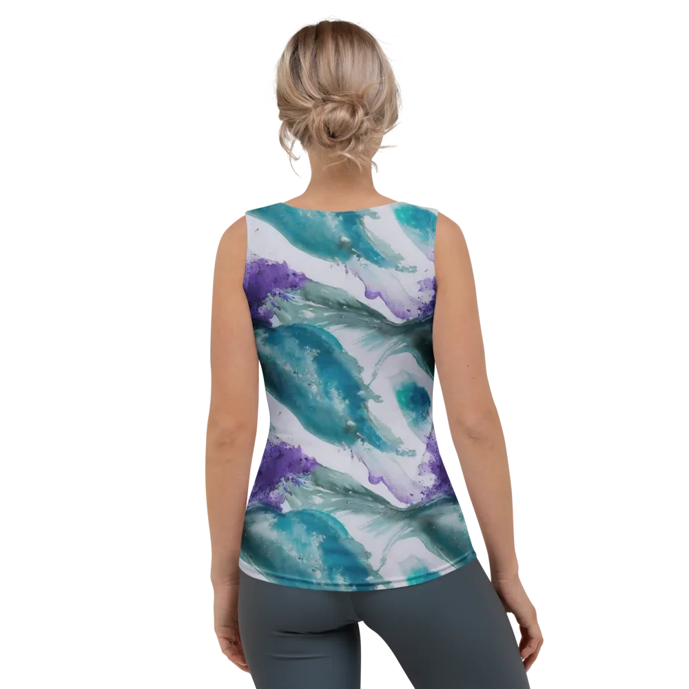 Tidal Lilac on Women's Tank Top — Back
