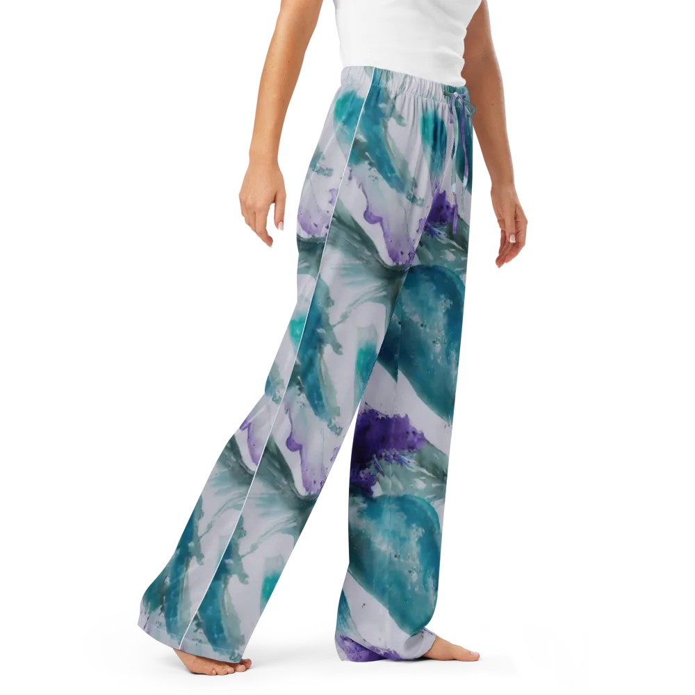 Tidal Lilac on Women's Pajama Pants — Right Front