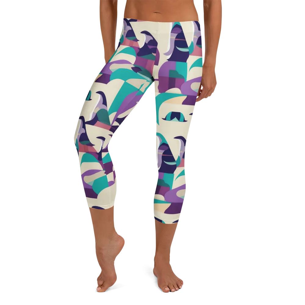 Violet Vogue on Capri Leggings — Front