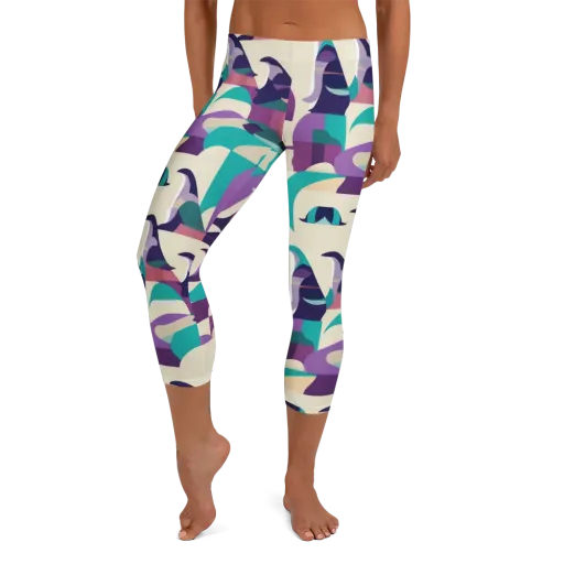Violet Vogue on a Capri Leggings