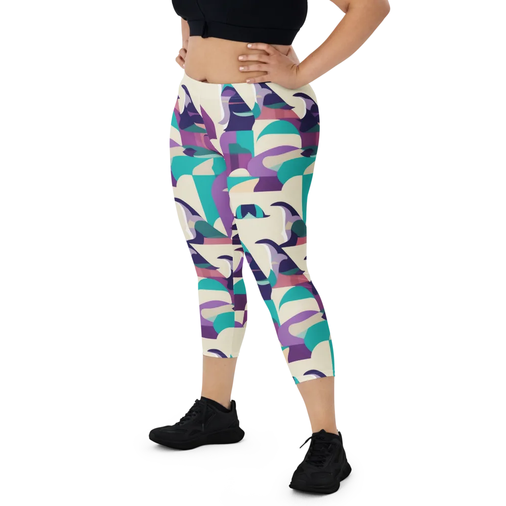 Violet Vogue on Capri Leggings — Front