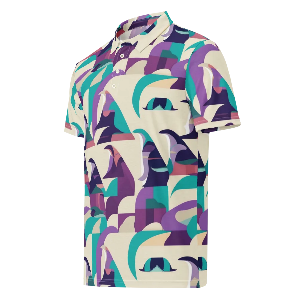 Violet Vogue on Men's Slim Fit Polo Shirt — Left Front