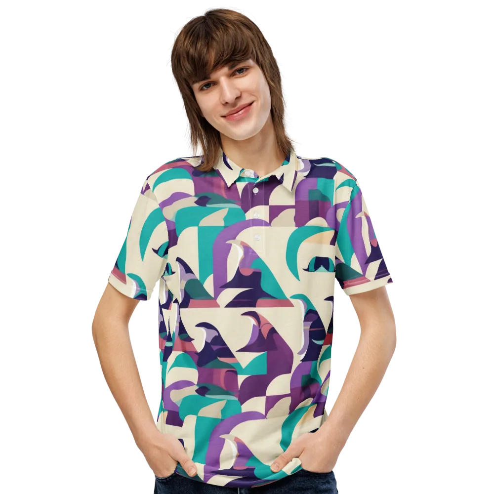 Violet Vogue on Men's Slim Fit Polo Shirt — Front