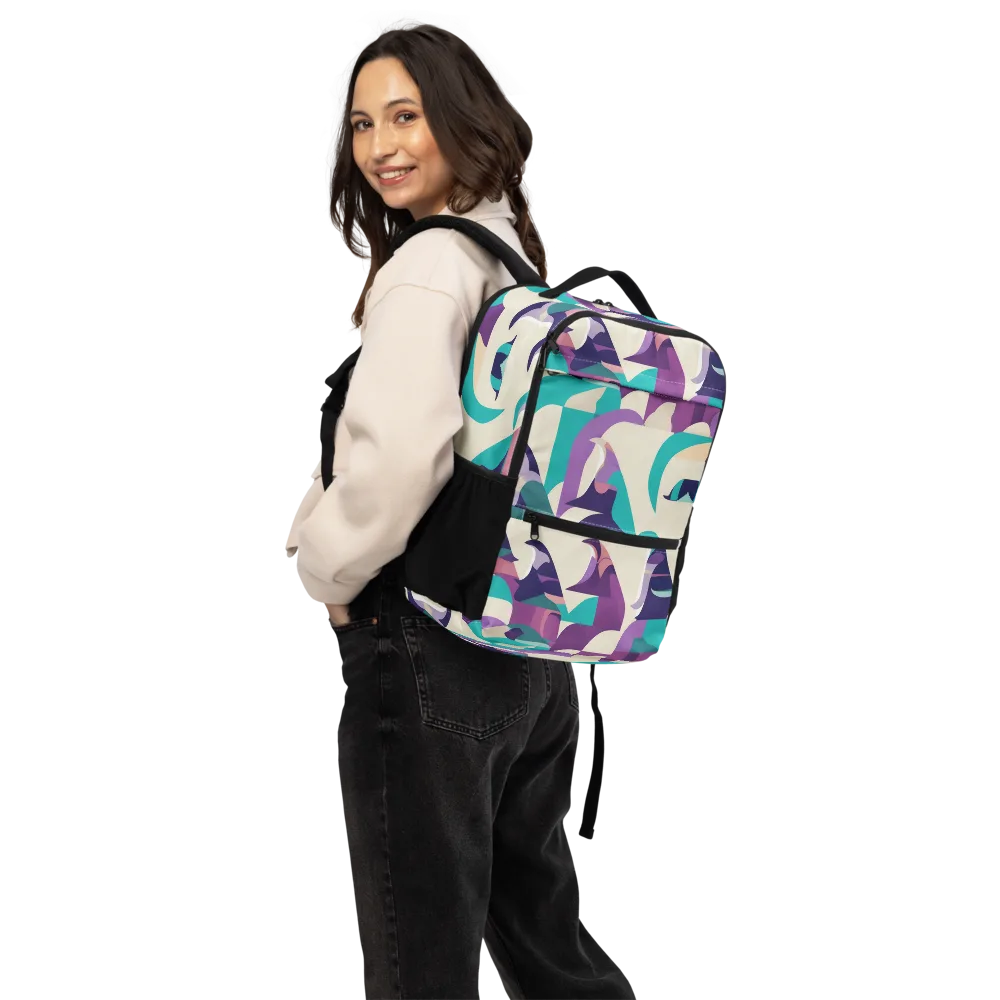 Violet Vogue on Utility Backpack — Back