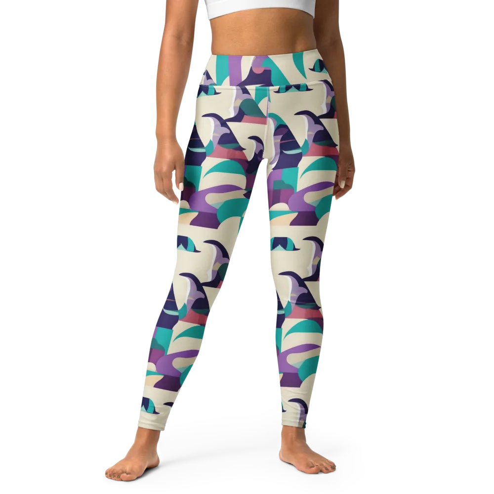 Violet Vogue on Yoga Leggings — Front