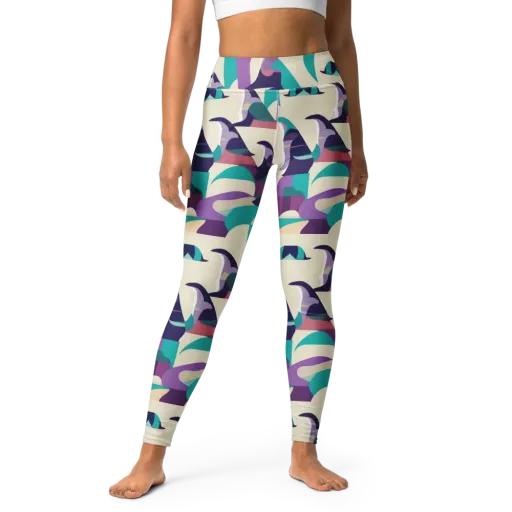 Violet Vogue on a Yoga Leggings