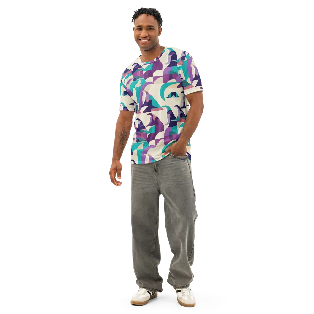 Violet Vogue on Men's Cotton Crew Neck T-Shirt — Front