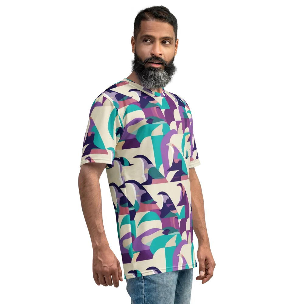 Violet Vogue on Men's Crew Neck T-Shirt — Right
