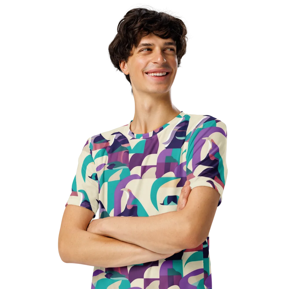 Violet Vogue on Men's Crew Neck T-Shirt — Left Front