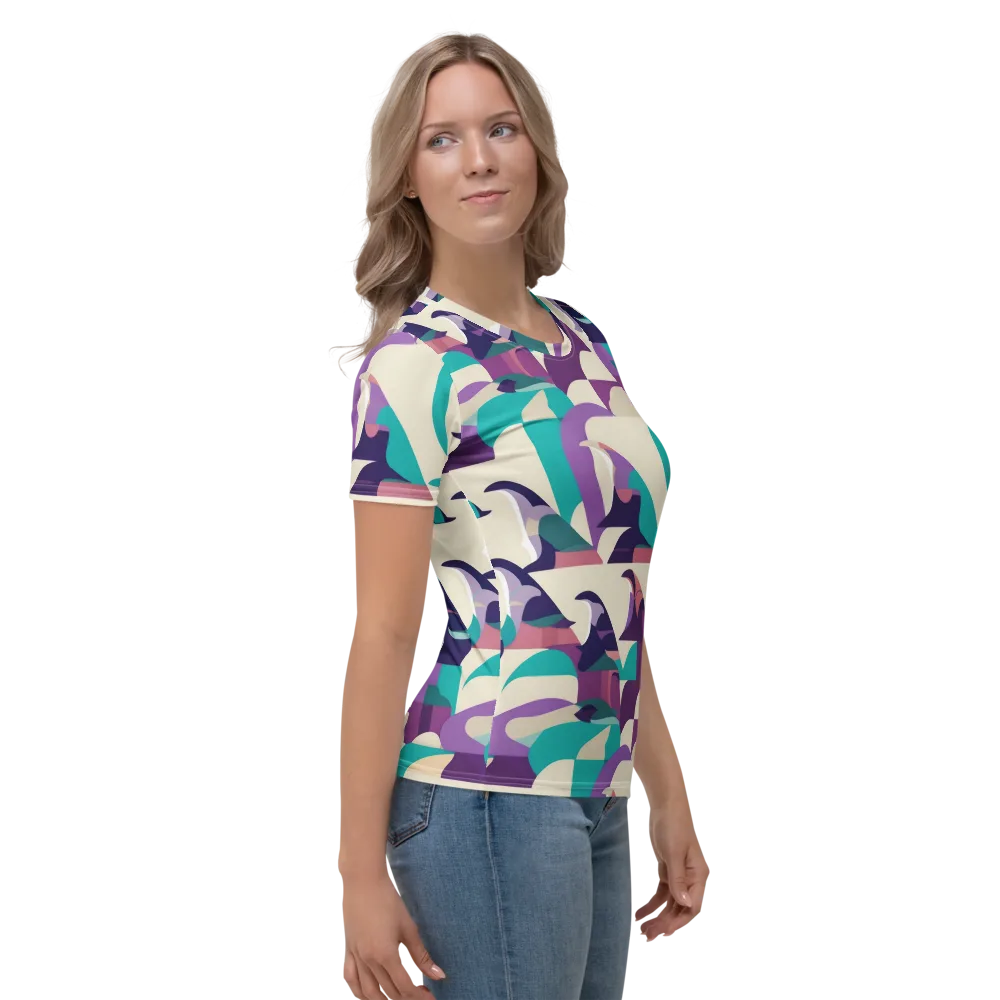 Violet Vogue on Women's Crew Neck T-Shirt — Right