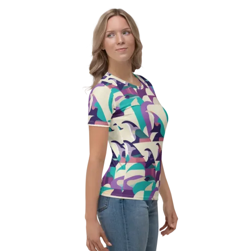 Violet Vogue on a Women's Crew Neck T-Shirt