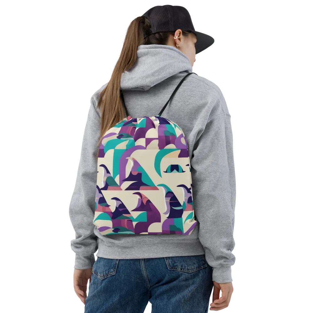 Violet Vogue on Drawstring Bag — Front