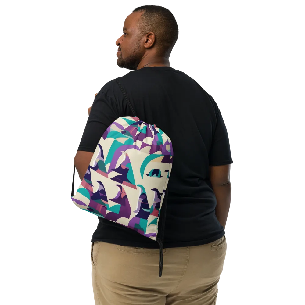 Violet Vogue on Drawstring Bag — Front