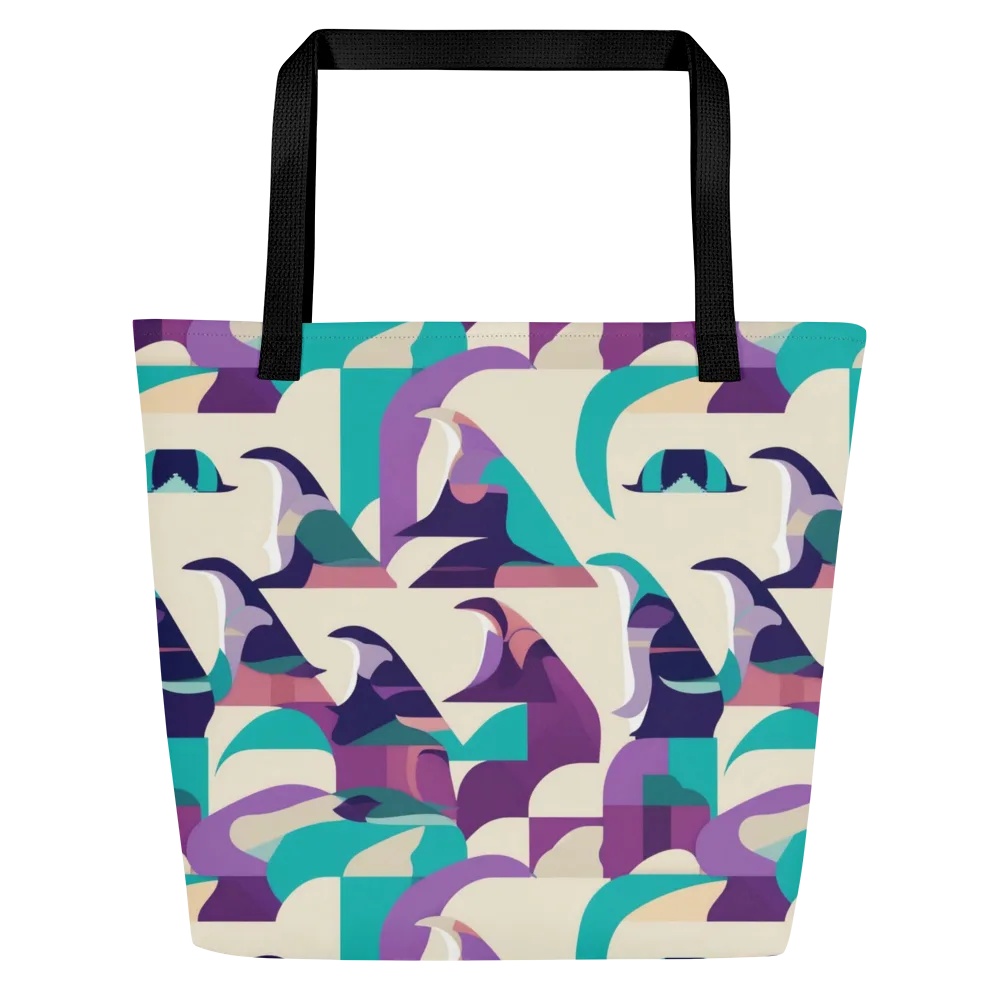 Violet Vogue on Large Tote Bag W/ Pocket — Front