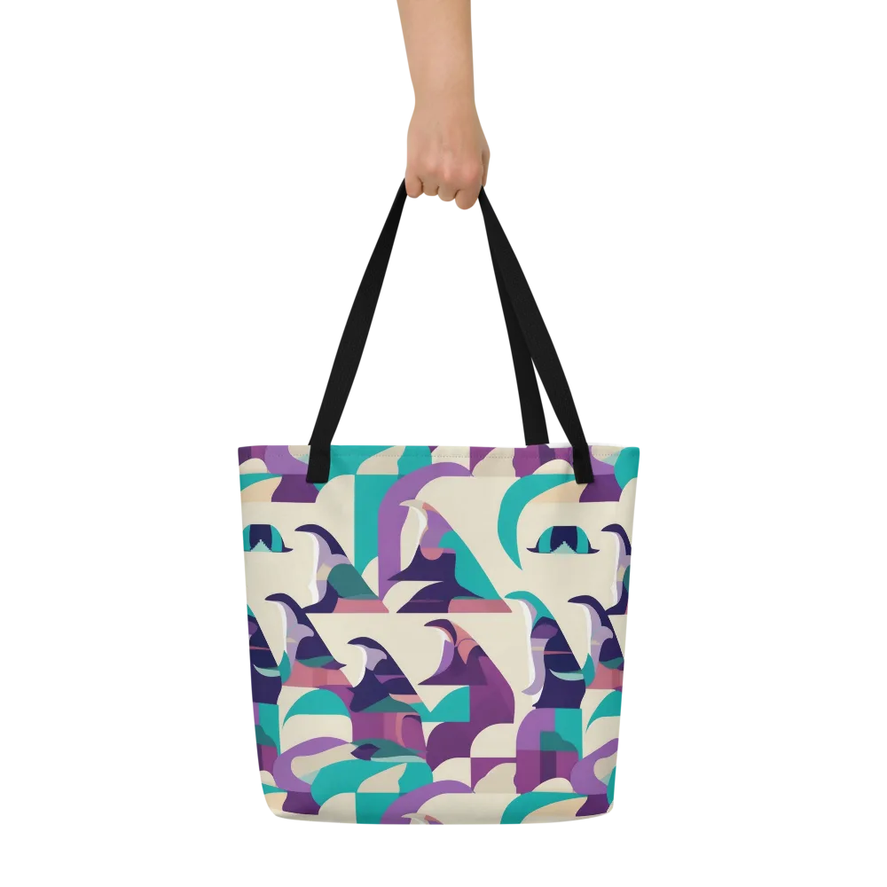 Violet Vogue on Large Tote Bag W/ Pocket — Front