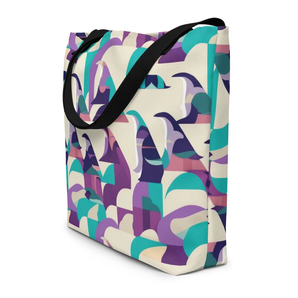 Violet Vogue on Large Tote Bag W/ Pocket — Front