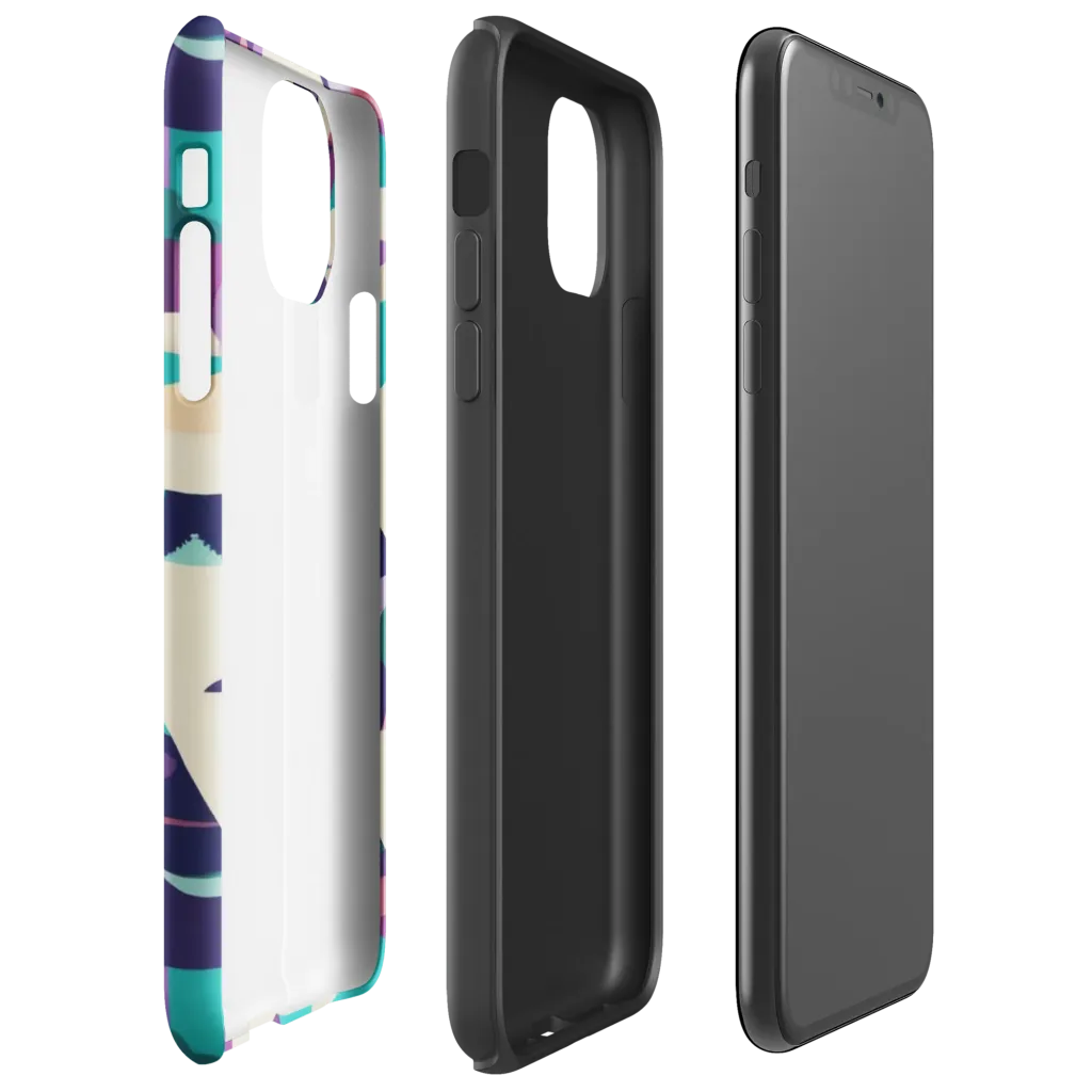 Violet Vogue on Tough Case for iPhone® — Right