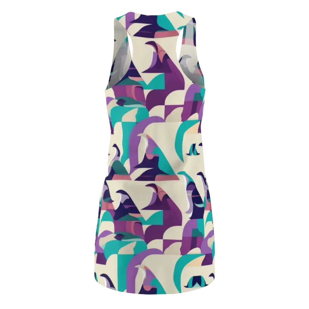 Violet Vogue on Racerback Dress — Back