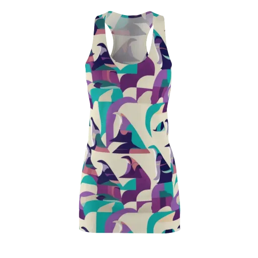 Violet Vogue on a Racerback Dress