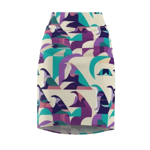 Violet Vogue on a Pencil Skirt