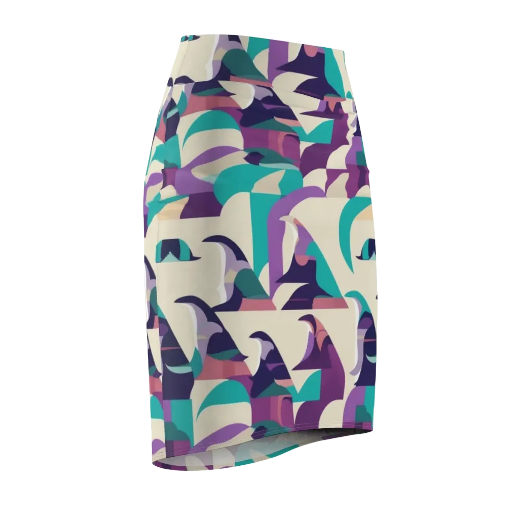 Violet Vogue on Pencil Skirt — Front Side
