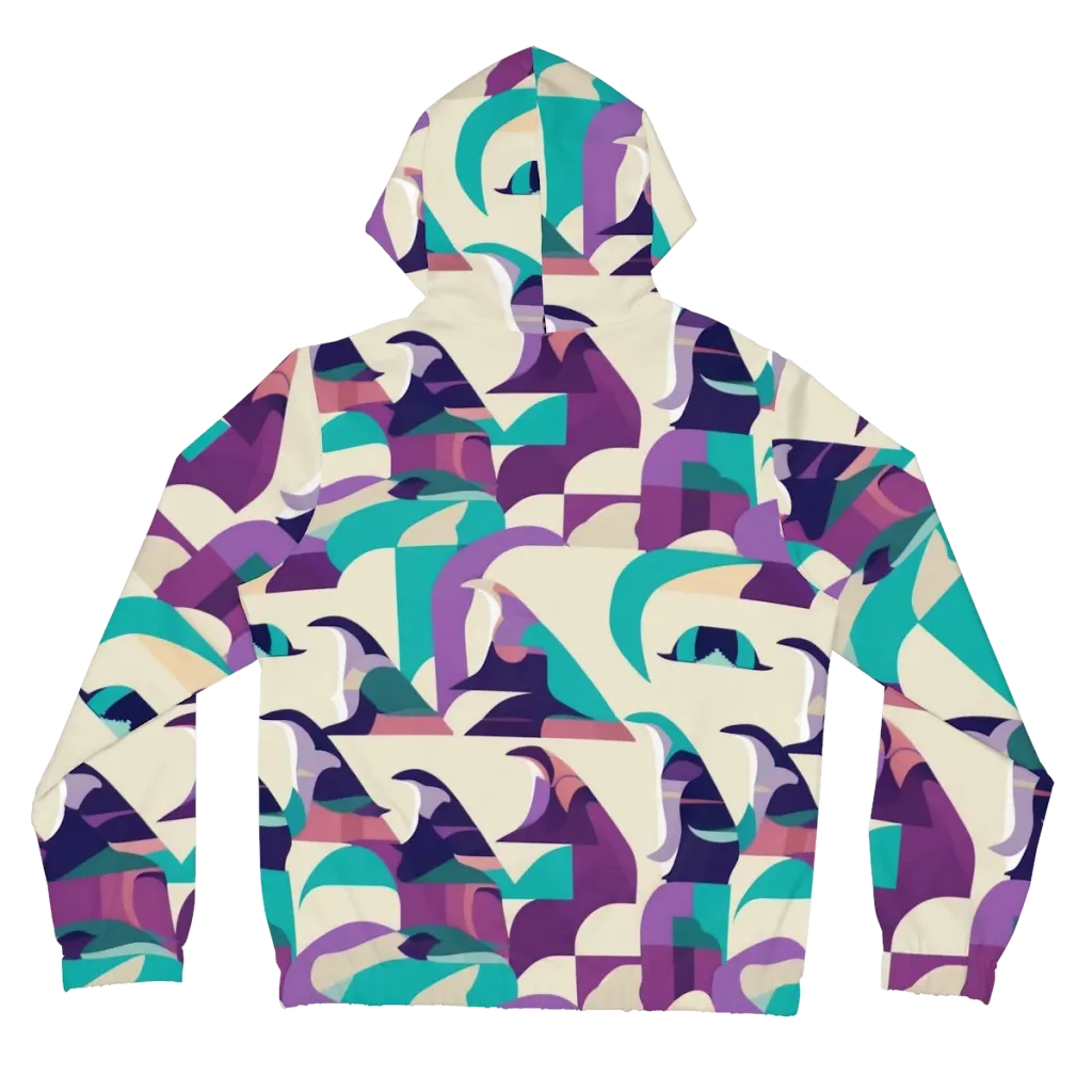 Violet Vogue on Women's Full-Zip Hoodie — Back