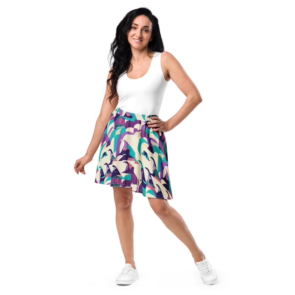 Violet Vogue on Skater Skirt — Front