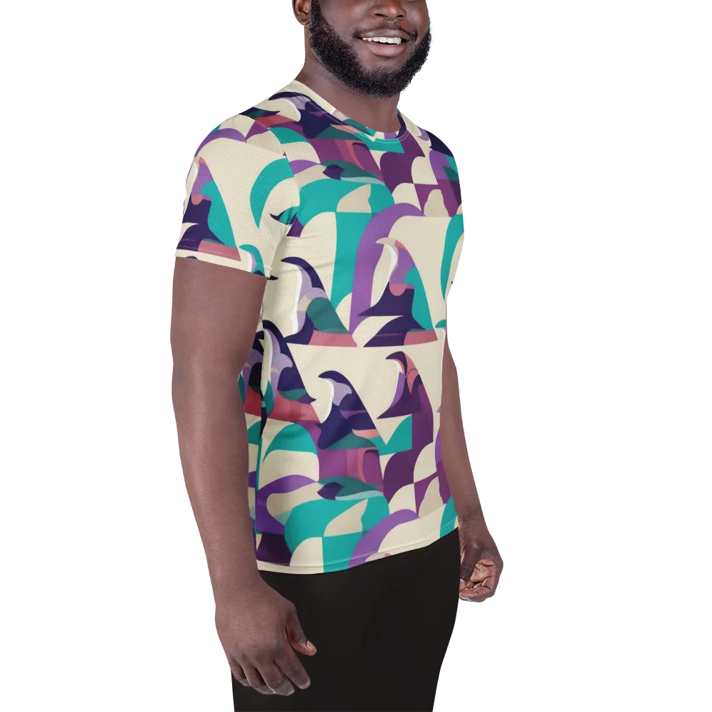 Violet Vogue on Men's Athletic T-Shirt — Right