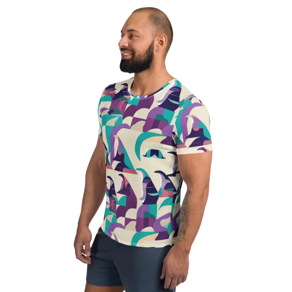 Violet Vogue on Men's Athletic T-Shirt — Left