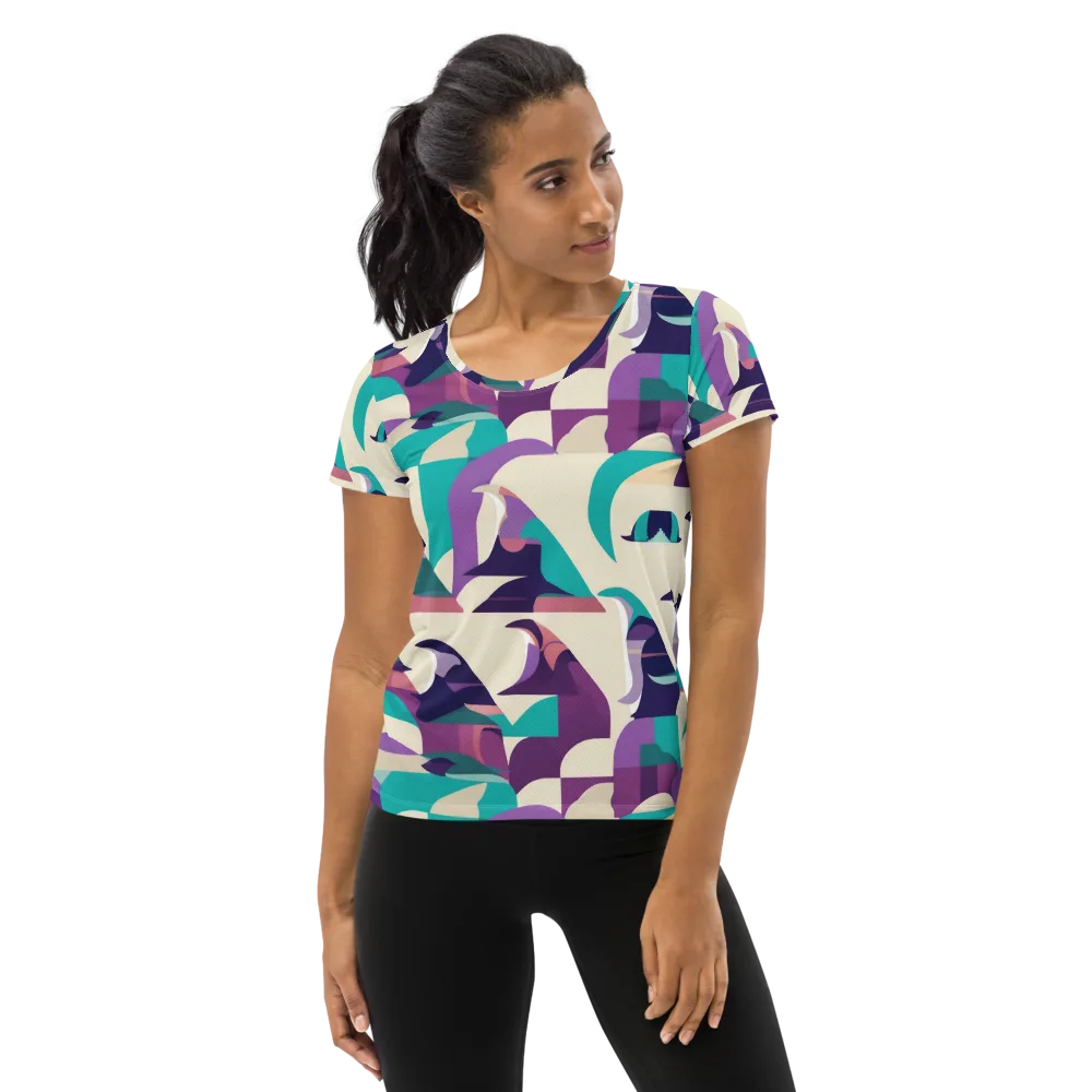 Violet Vogue on Women's Athletic T-Shirt — Front