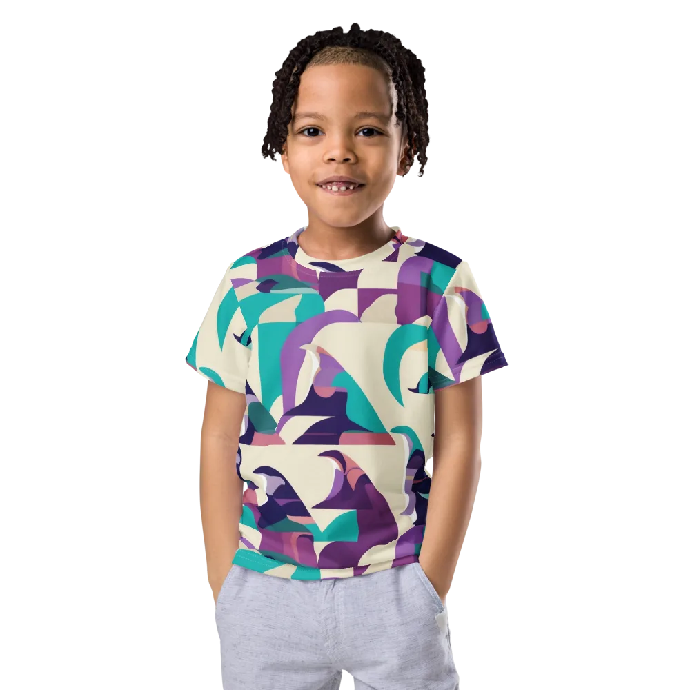 Violet Vogue on Kids Crew Neck T-Shirt — Front