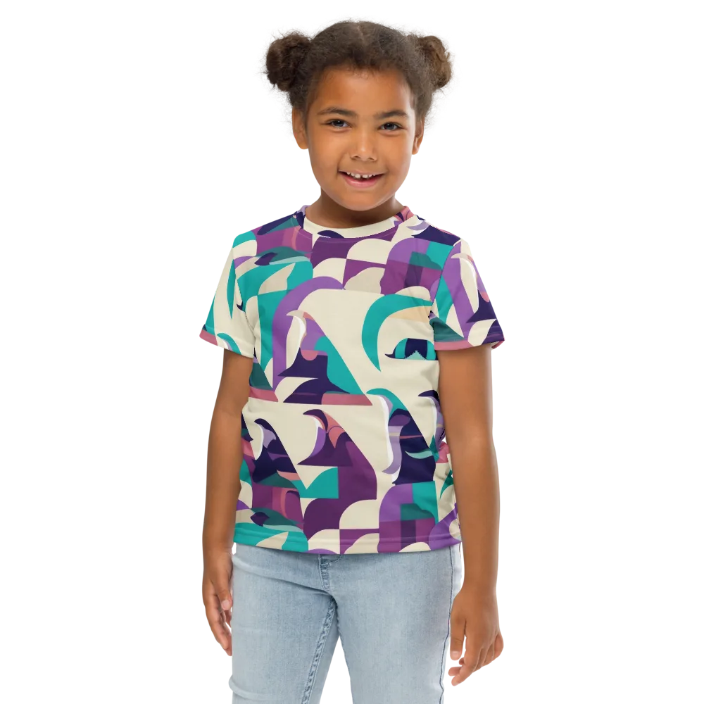 Violet Vogue on Kids Crew Neck T-Shirt — Front
