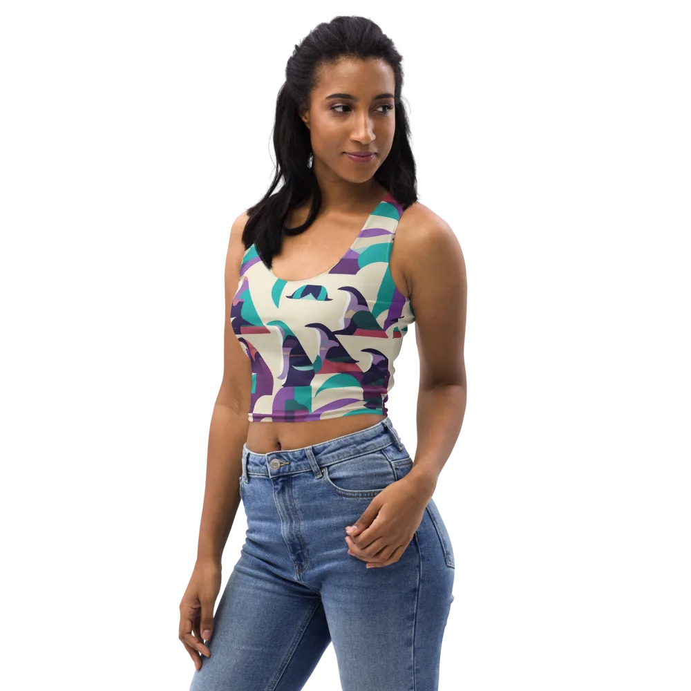 Violet Vogue on Crop Top — Left Front