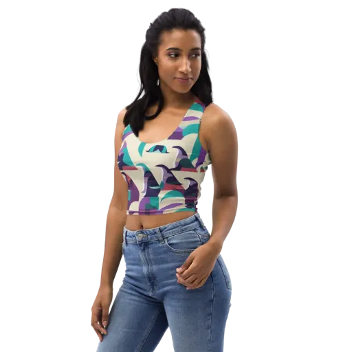 Violet Vogue on a Crop Top