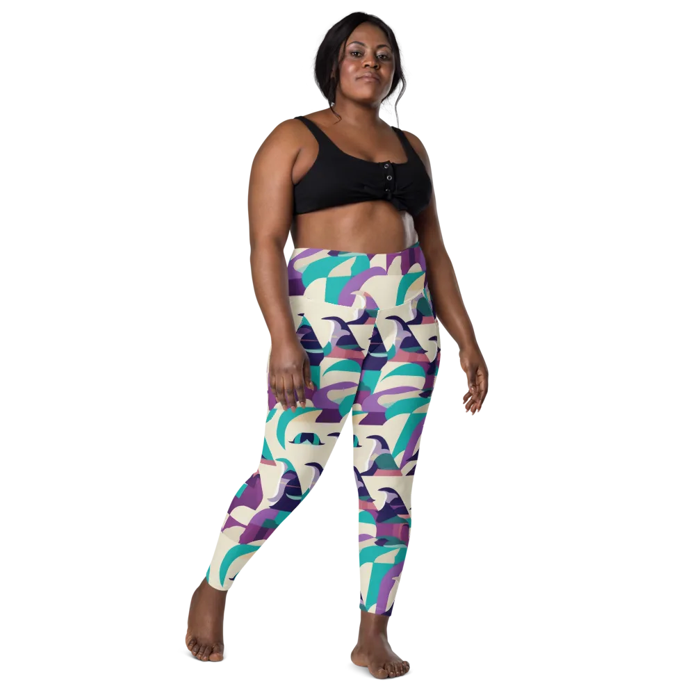 Violet Vogue on Leggings with Pockets — Front