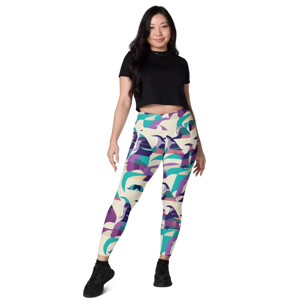 Violet Vogue on Leggings with Pockets — Front