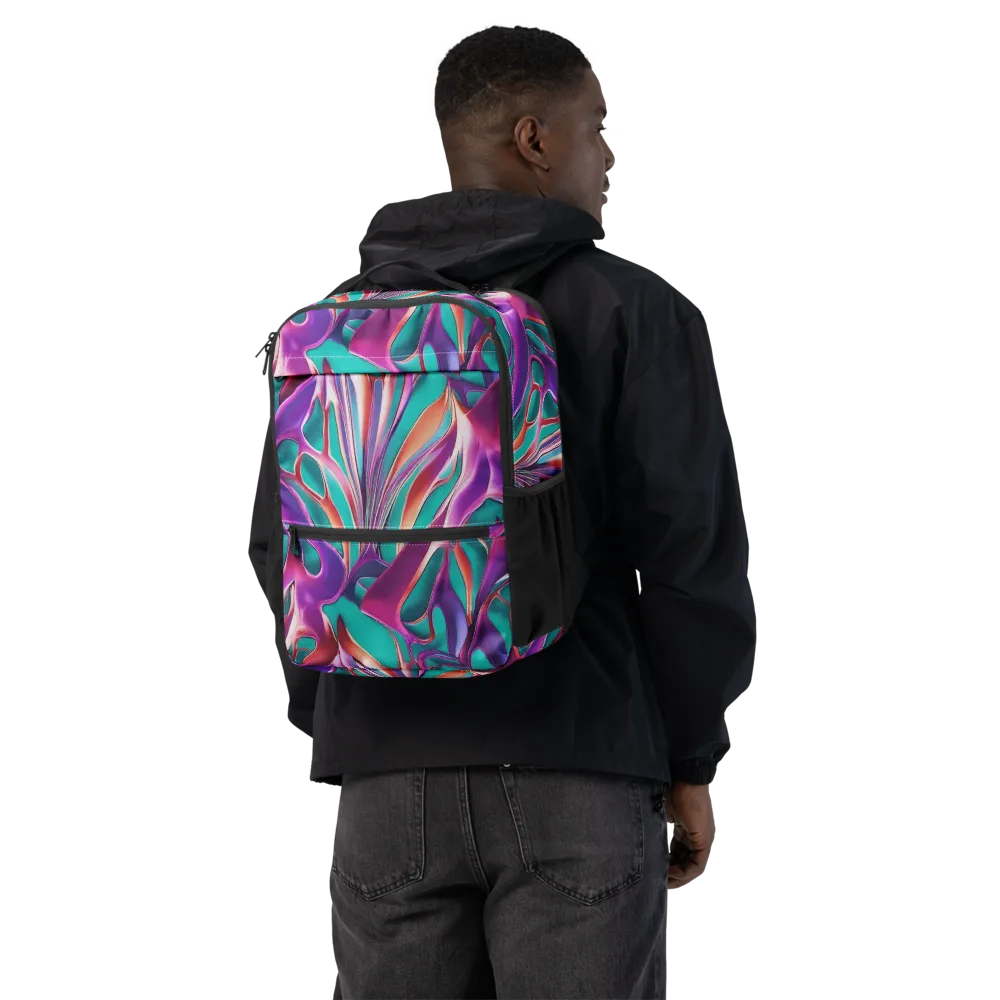 Prism Leaf on Utility Backpack — Back
