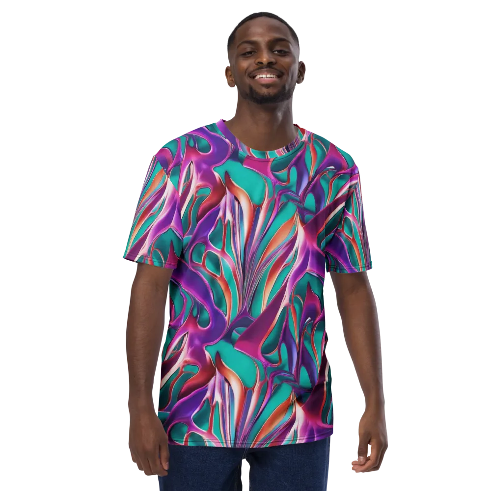 Prism Leaf on Men's Crew Neck T-Shirt — Front