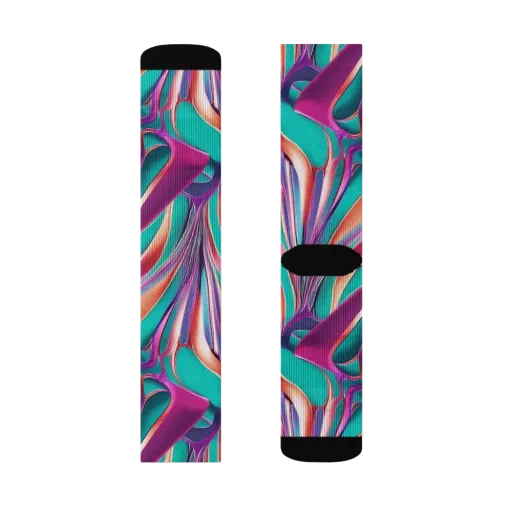 Prism Leaf on a Socks