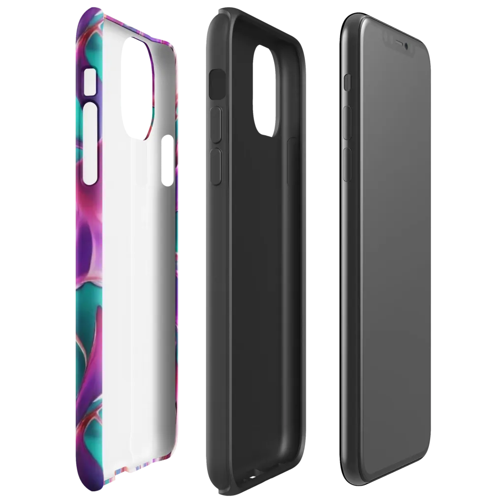 Prism Leaf on Tough Case for iPhone® — Right